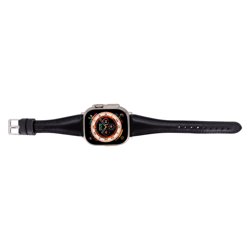 Evansville Slim Leather Bands for Apple Watch 9, Ultra 2 & SE