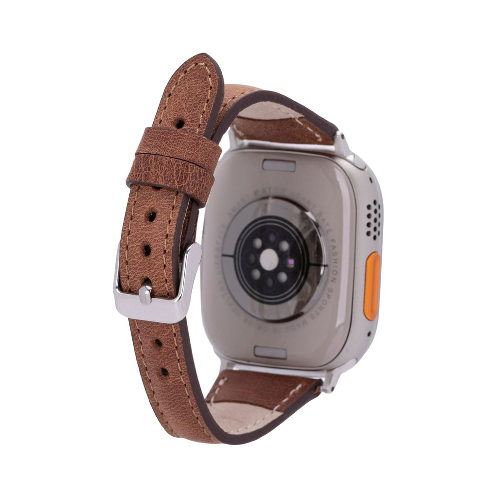 Evansville Slim Leather Bands for Apple Watch 9, Ultra 2 & SE
