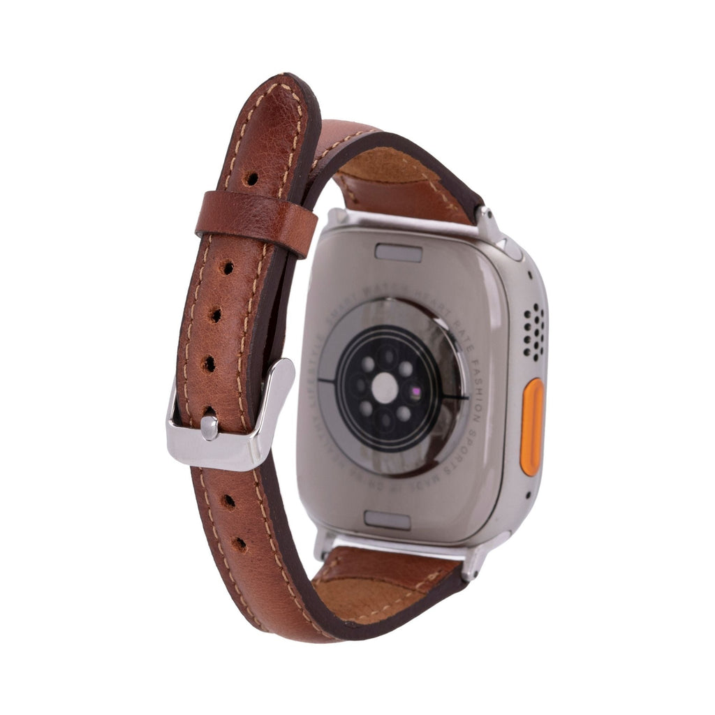 Evansville Slim Leather Bands for Apple Watch 9, Ultra 2 & SE