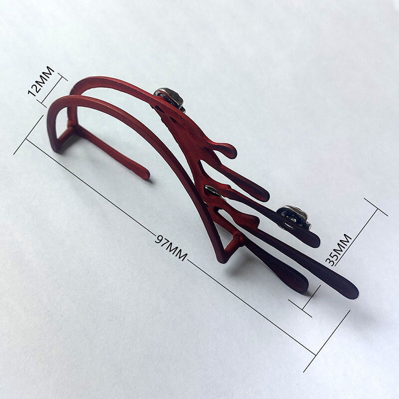 Exaggerated Skull Lava Zinc Alloy Ear Cuffs