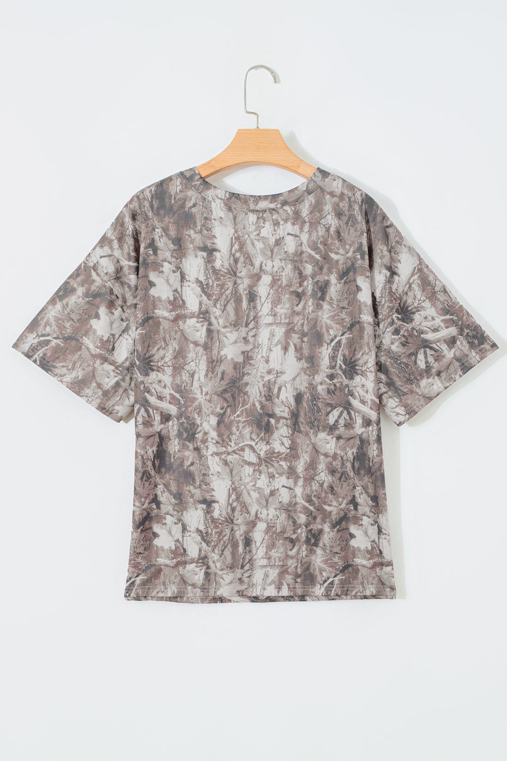 Plus Size Woodland Camo Short Sleeve T-Shirt