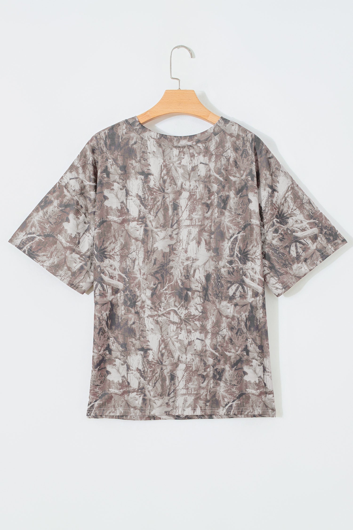 Plus Size Woodland Camo Short Sleeve T-Shirt