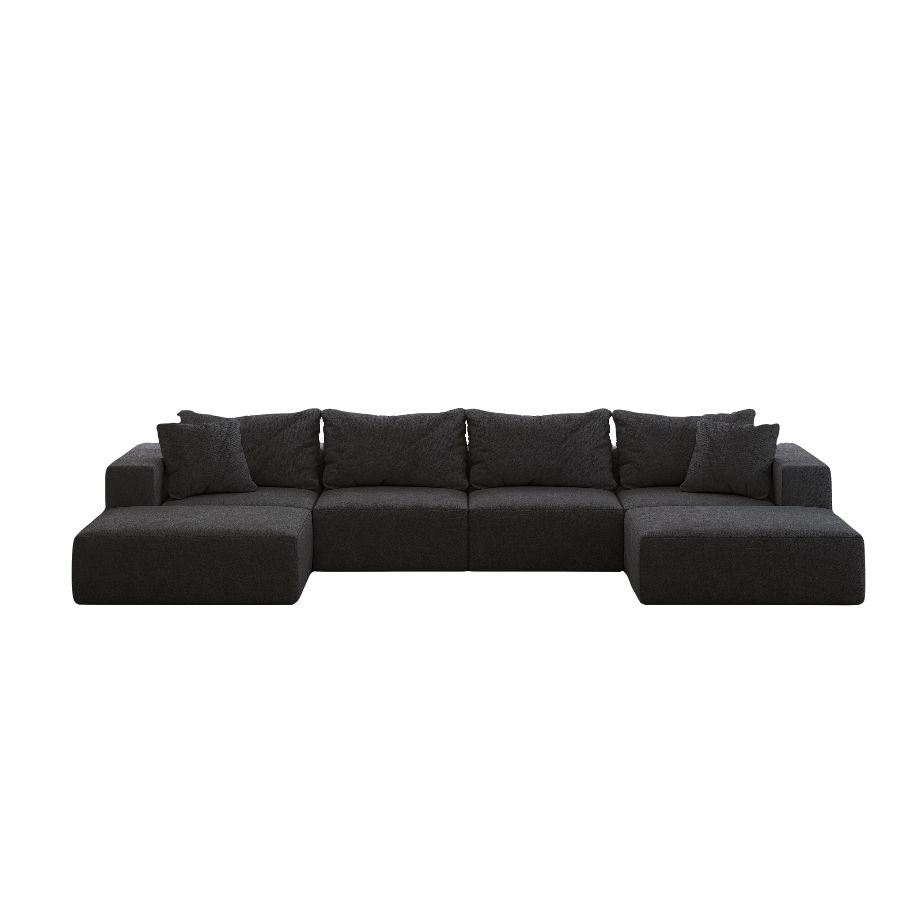Oversized sponge cloud sofa,Modern Upholstered Sectional Sofa Couch Set,Modular 162' L Shaped Sectional Living Room Sofa Set With 6 Pillows,Free Combination Sofa Couch for Living Room,Bedroom