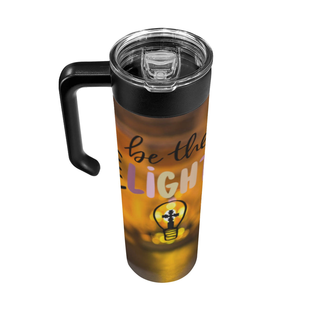 Be the Light Faith Based 20oz Insulated Water Bottle with Screw On Handle