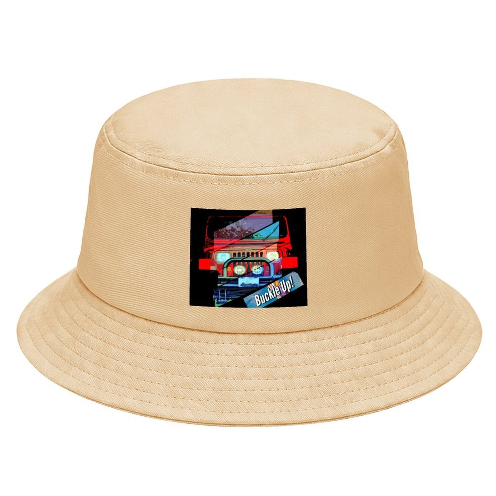 Buckle Up 4-wheel Drive Design Kids’ Bucket Hat | Ships from USA