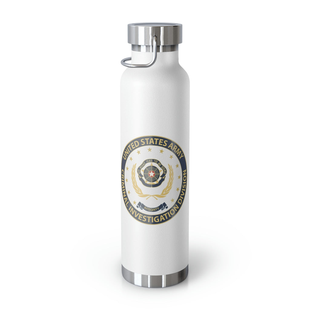 Army CID Badge and Seal - Copper Vacuum Insulated Bottle, 22oz