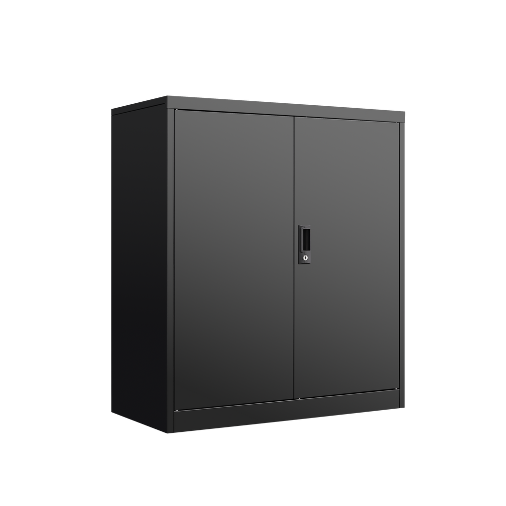Storage Locker,File Organizer, Storage Cabinet with Door Locks and Two Adjustable Shelves, Suitable as a Cabinet for Home, Office, School & Garage Use