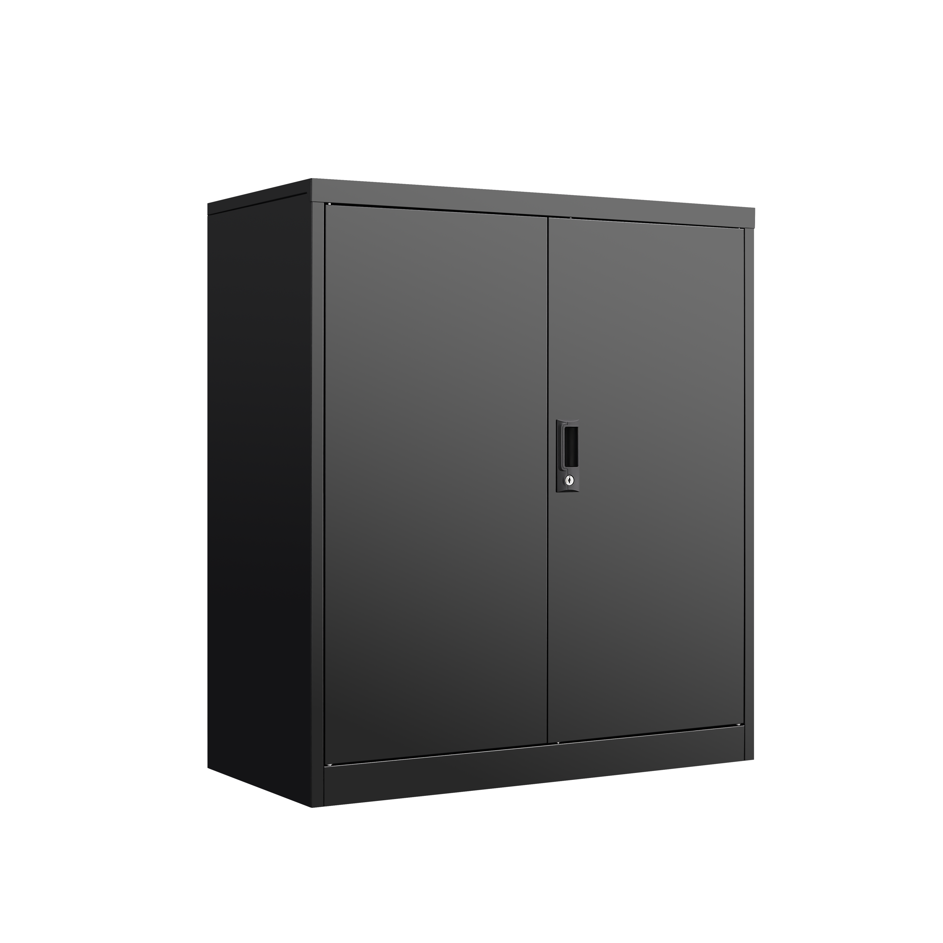 Storage Locker,File Organizer, Storage Cabinet with Door Locks and Two Adjustable Shelves, Suitable as a Cabinet for Home, Office, School & Garage Use