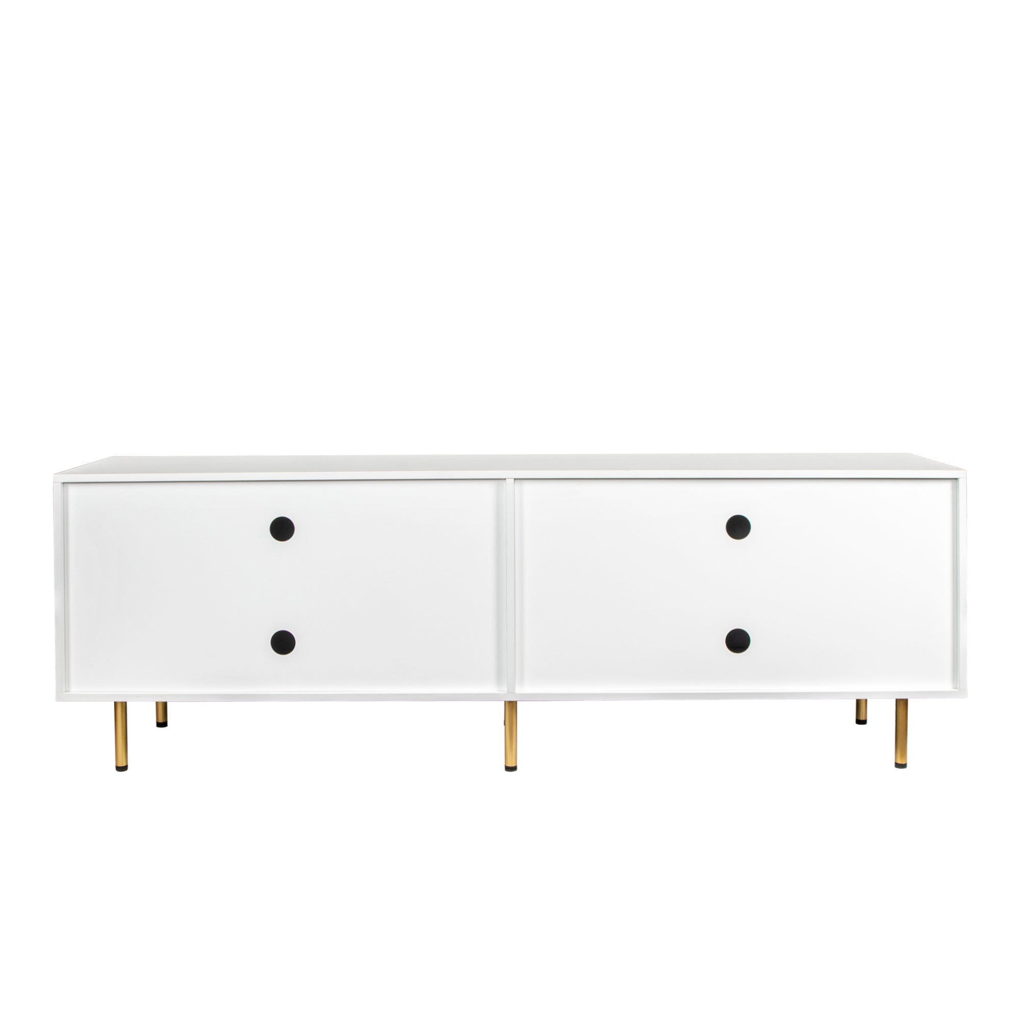 Modern warm white TV cabinet for 80 inch TV Stands, for Living Room Bedroom