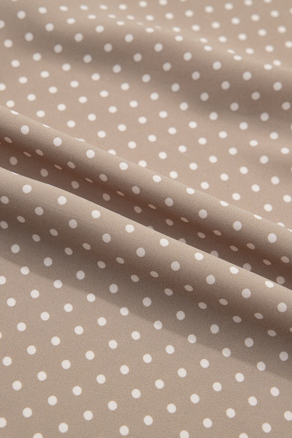 Polka Dot Cuffed Short Sleeve Buttoned Shirt