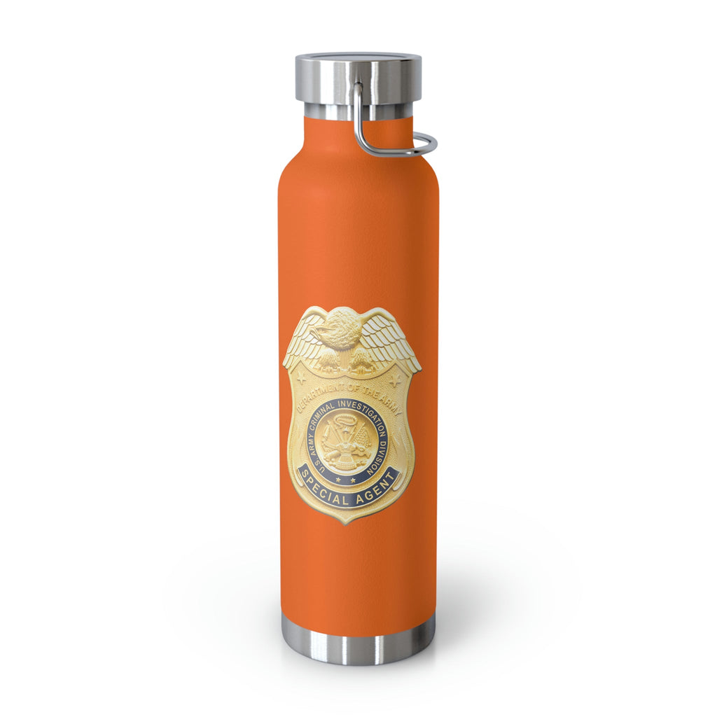 Army CID Badge and Seal - Copper Vacuum Insulated Bottle, 22oz