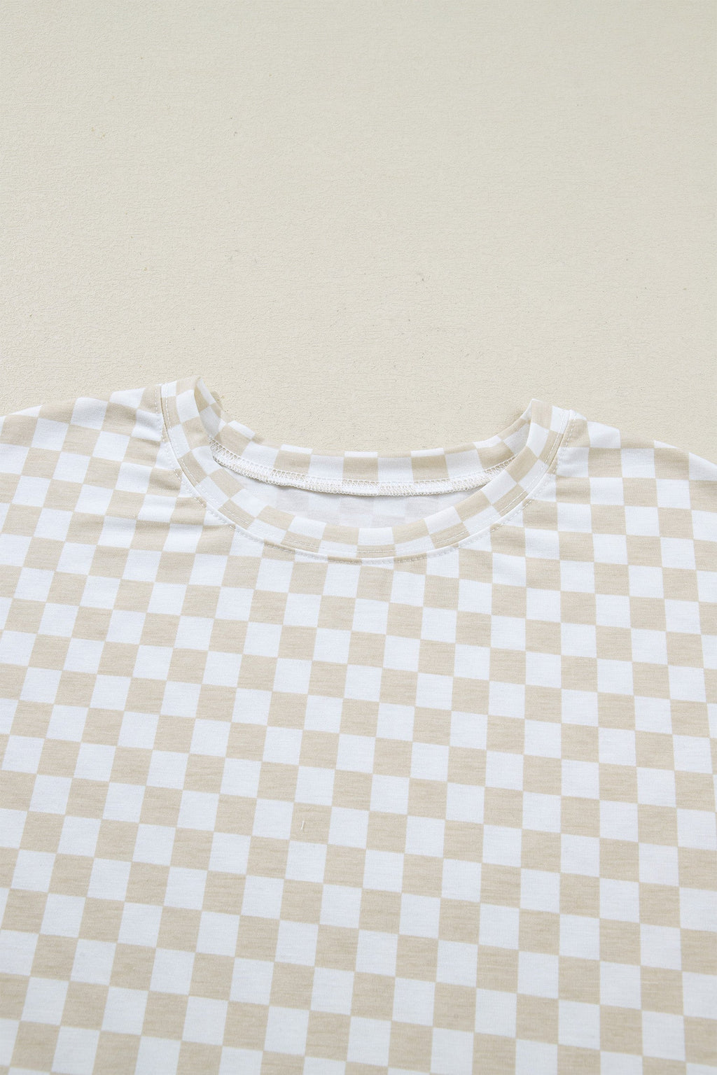 Checker Short Sleeve Tee & Lounge Pant Set