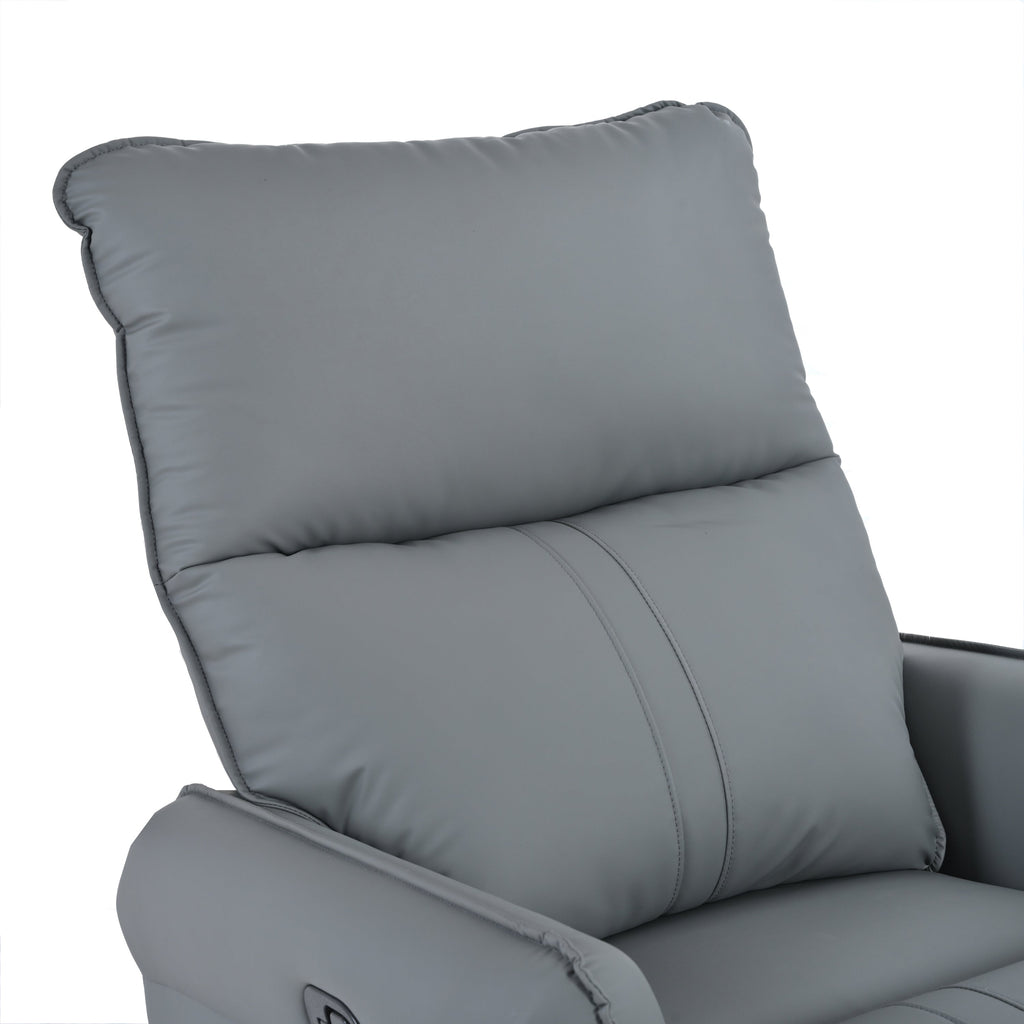 Rocker Recliner Chair,360° Swivel Nursery Rocking Chair,Glider Chair,Modern Small Rocking Swivel Recliner Chair for Bedroom,Living Room Chair Home Theater Seat,Side Pocket(Blue-gray+360° Swivel)