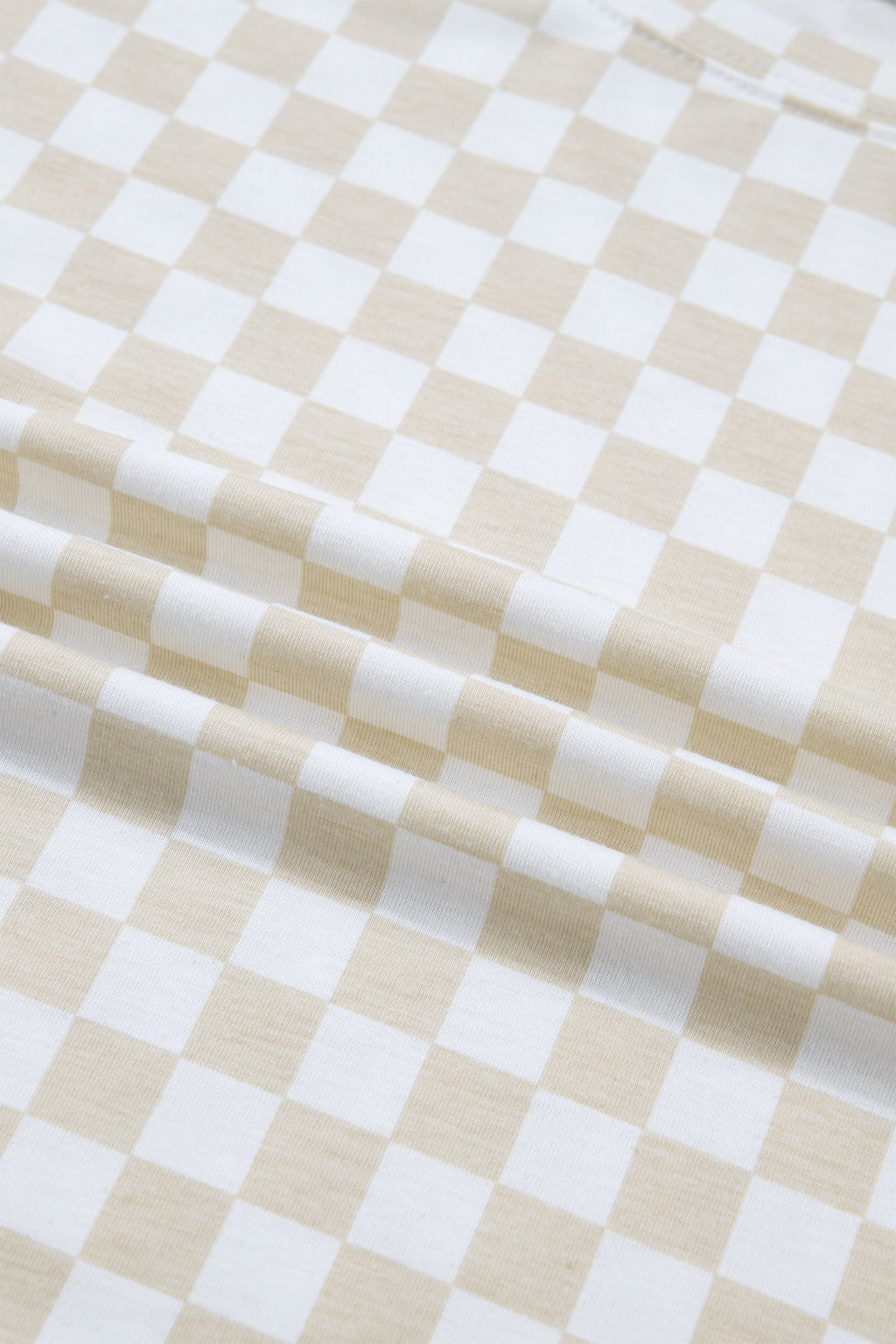 Checker Short Sleeve Tee & Lounge Pant Set