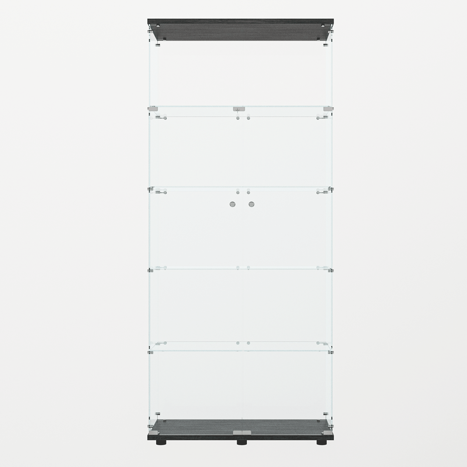 Tempered glass display cabinet,liquorcabinet,storagecabinet,filecabinet,with paipai lights,with locks,bottom equipped with adjustable feet,suitable for uneven,living room bedroom,corridor,office,black