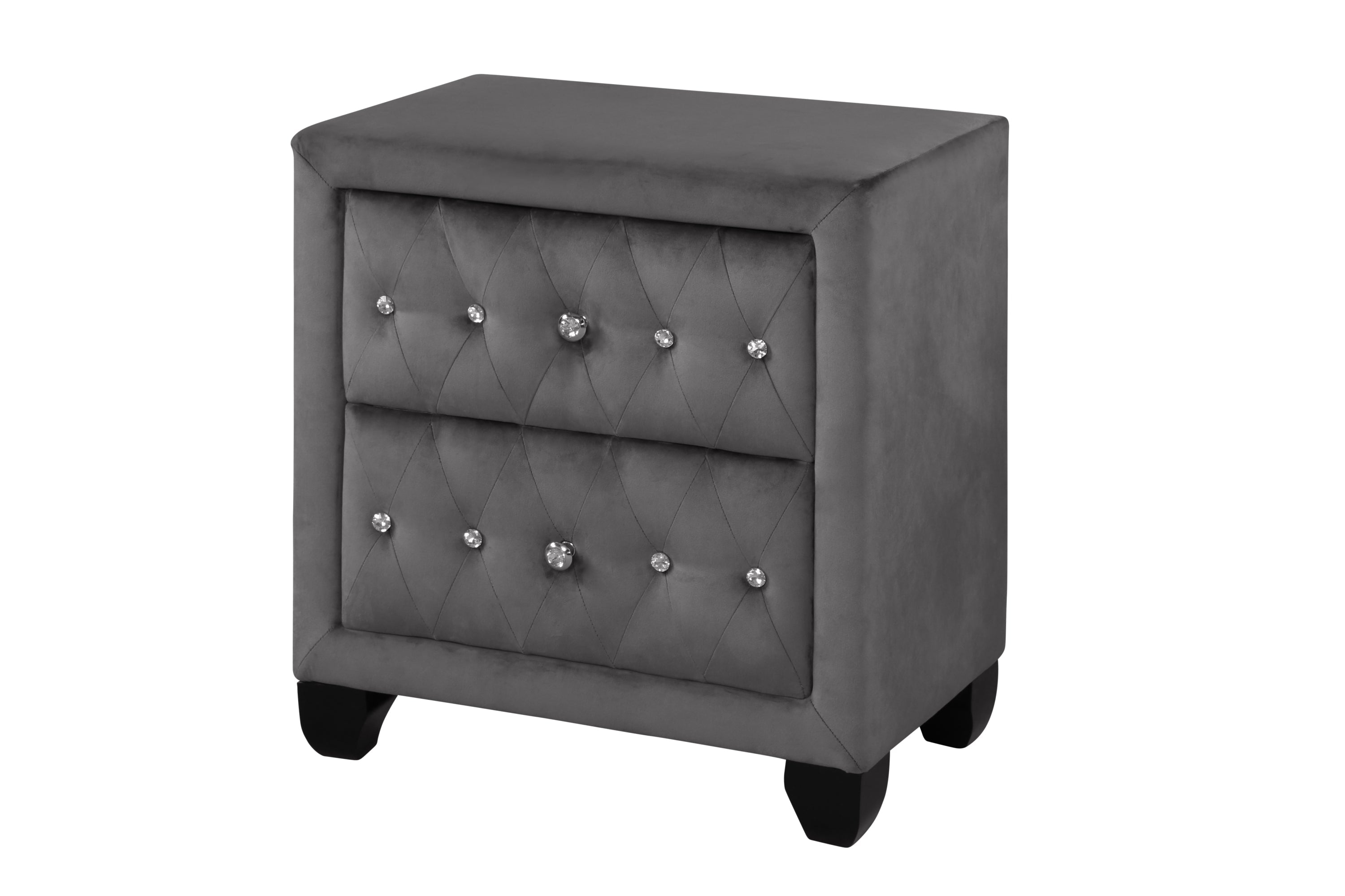 HAZEL Queen 5 Pc Tufted Upholstery Bedroom Set Made with Wood In Gray(CA INVENTORY)
