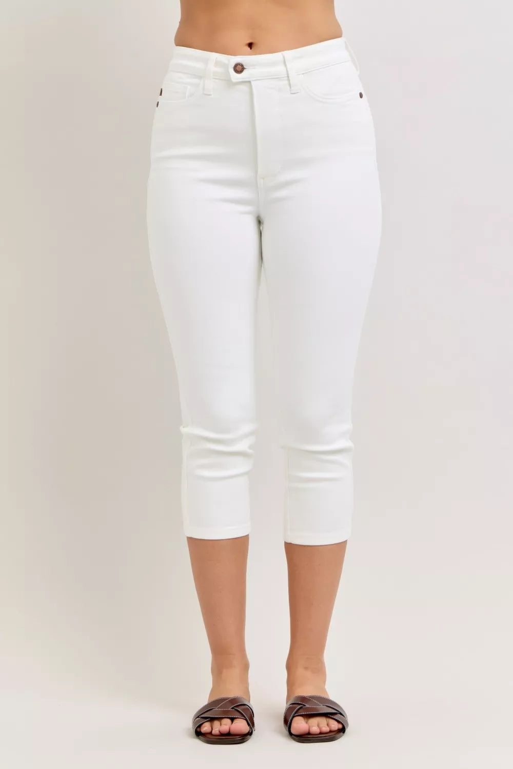 Judy Blue High Waist Capri Pants with Spade Pockets
