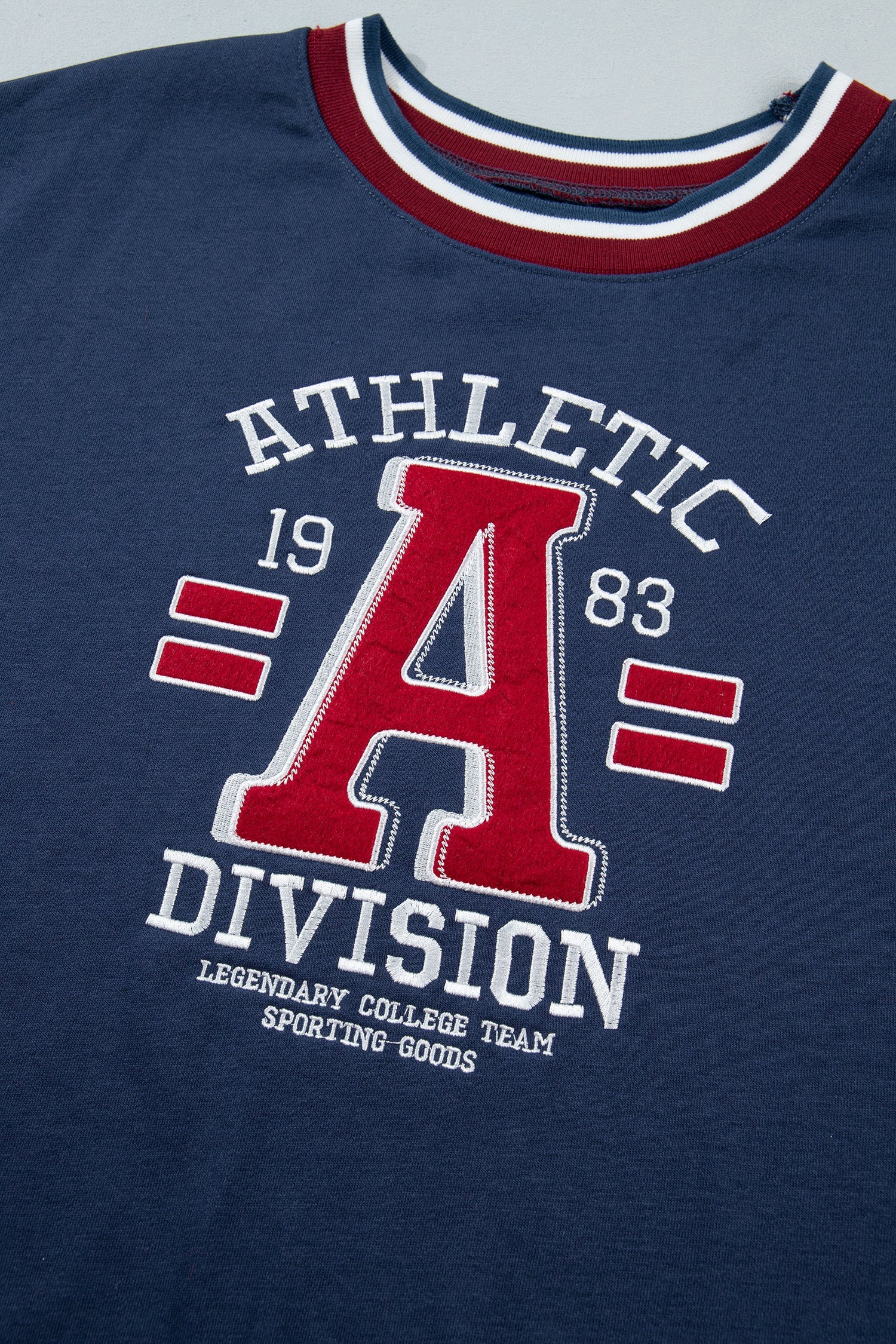 ATHLETIC DIVISION Colorblock Long Sleeve Graphic Sweatshirt