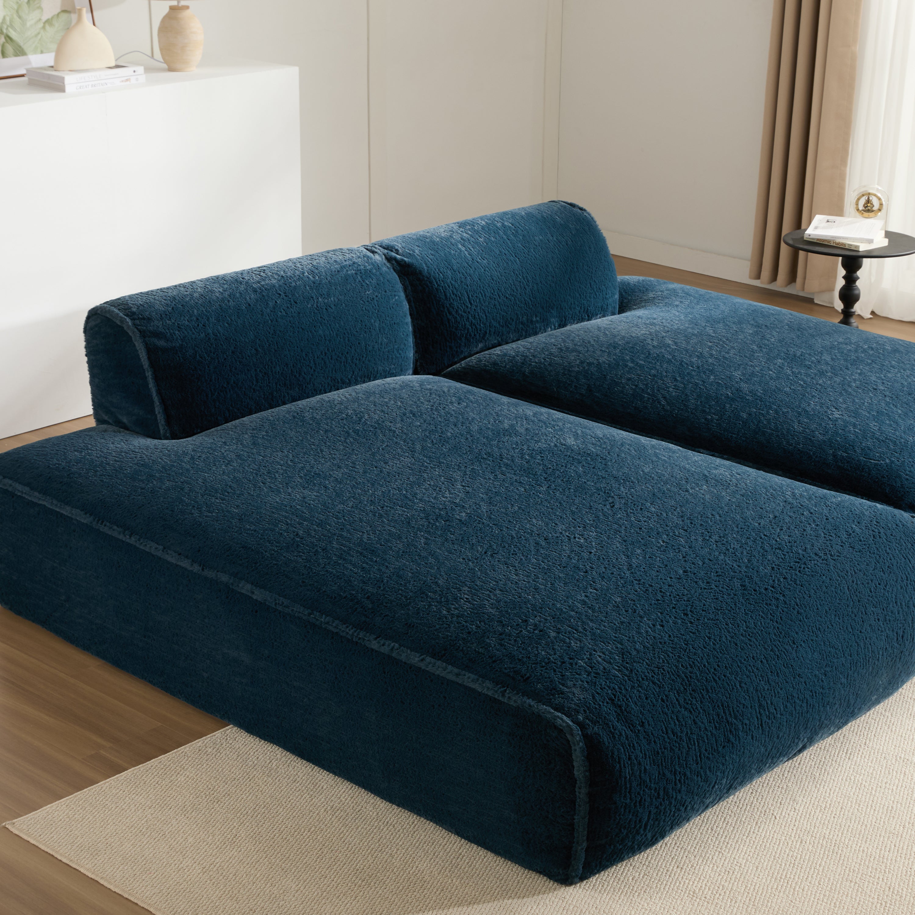 [VIDEO+NEW]90.0'Oversized Modular Sectional Sofa,Fully Compressed,Spacious Foam-Filled Sofa Bed for Living Room,elderly - friendly design,2 PC Free Combination,No Assembly Required,3 Colors