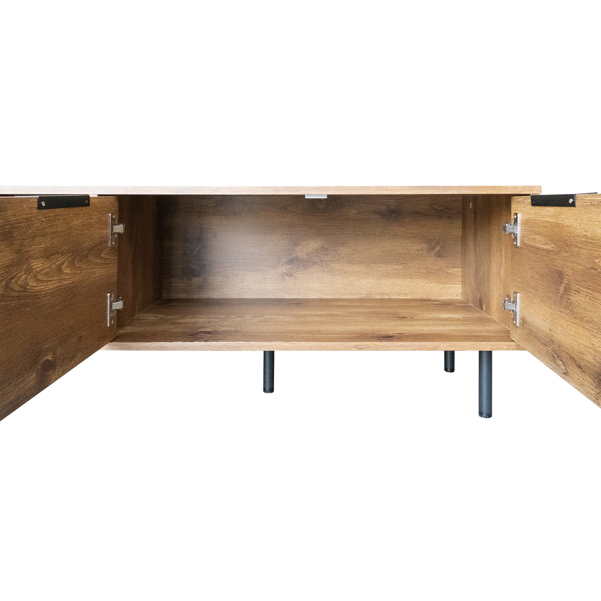 Mid Century TV Stand with 2 Drawers, Media Console Table for TVs up to 85'', Entertainment Center with Storage for Living room, Bedroom, Home Theatre