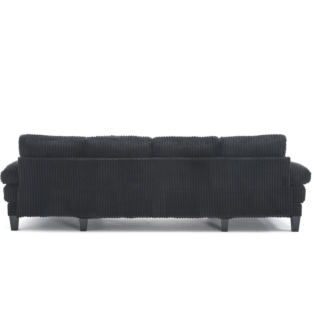 [VIDEO provided][New]U-Shaped Couch with Oversized Seat,4-Seat Sofa  with Double Chaise,Comfortable and spacious indoor furniture for Living Room,Apartment
