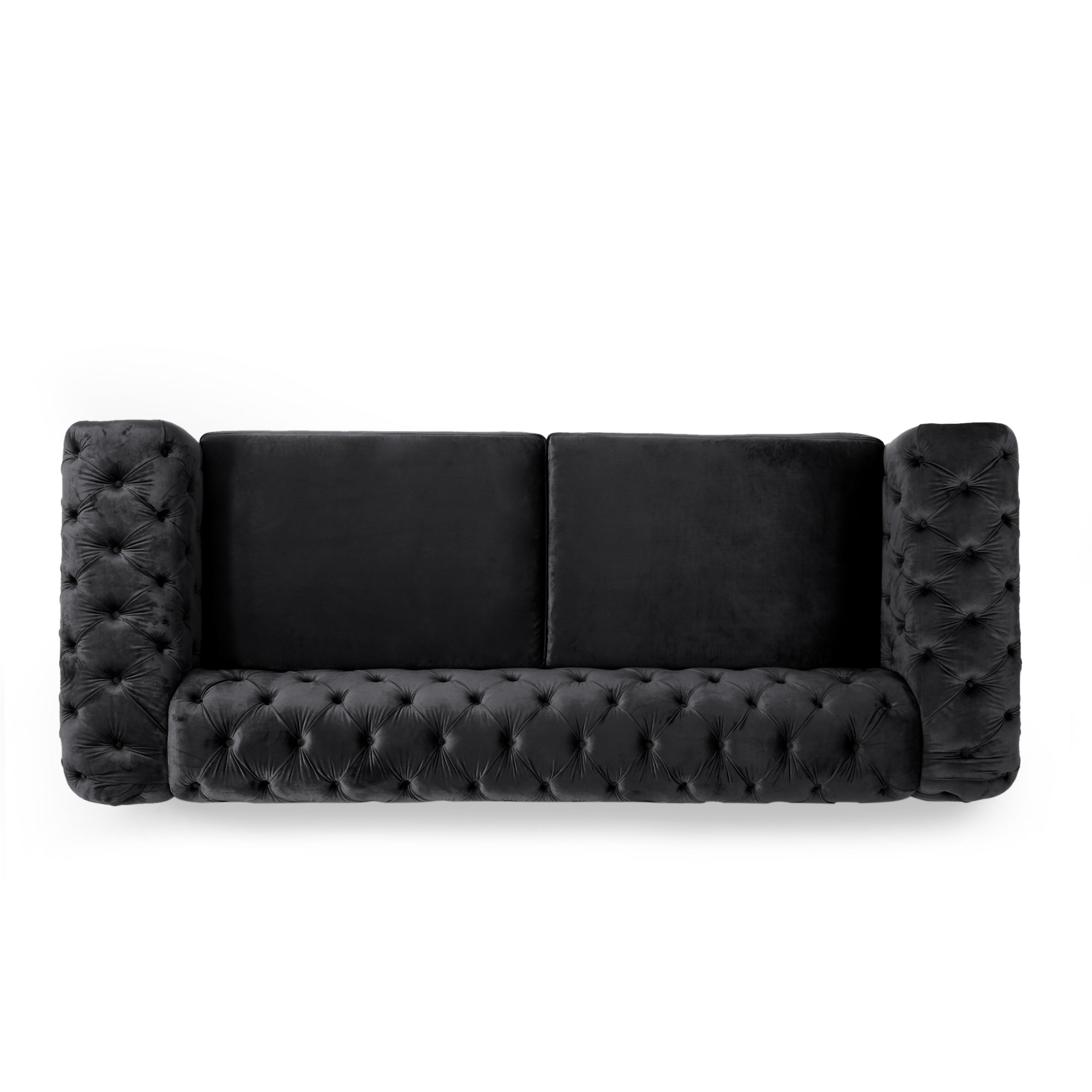 Mirod Comfy 3-seat Sofa with Tufted Back and Arm, Modern for Living Room