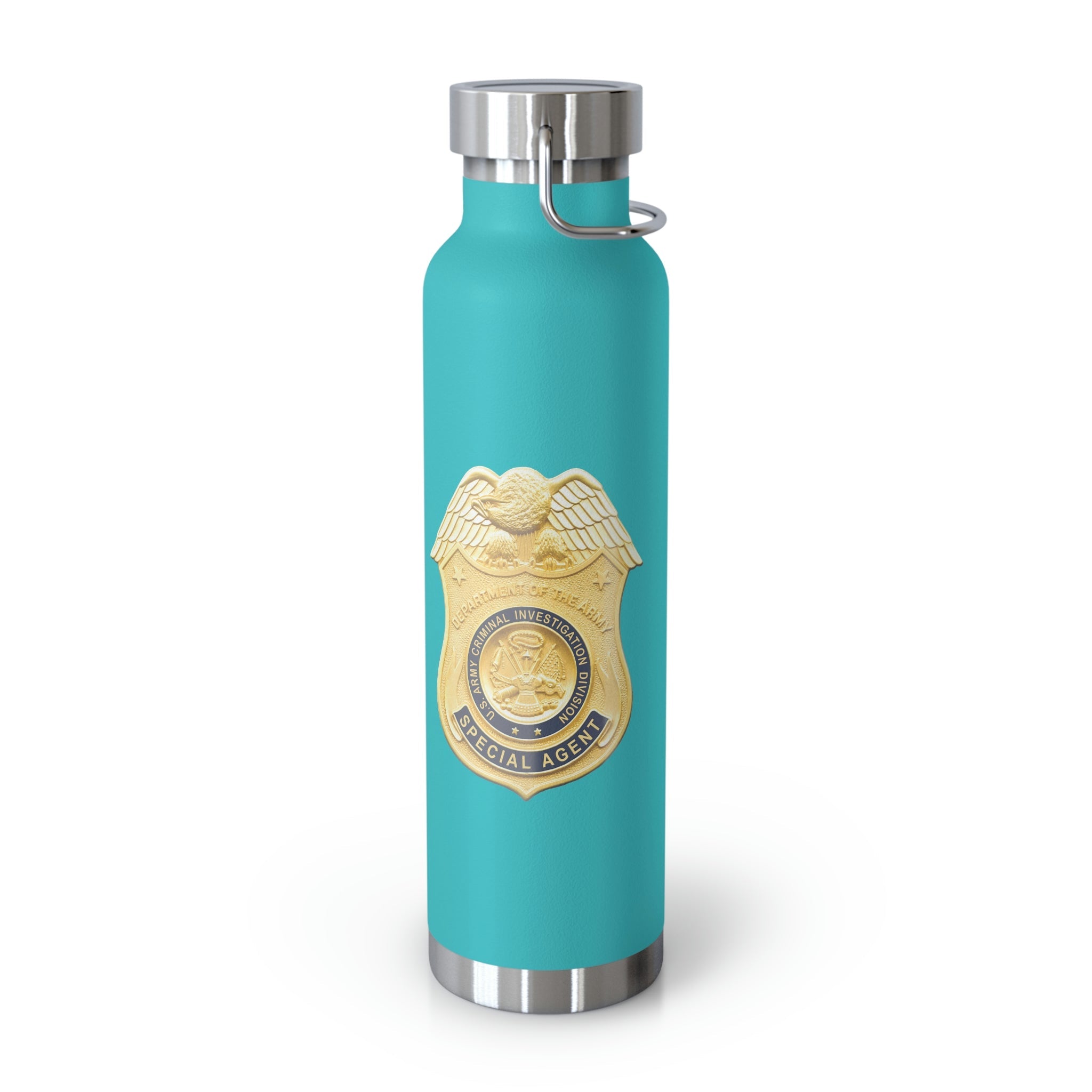 Army CID Badge and Seal - Copper Vacuum Insulated Bottle, 22oz