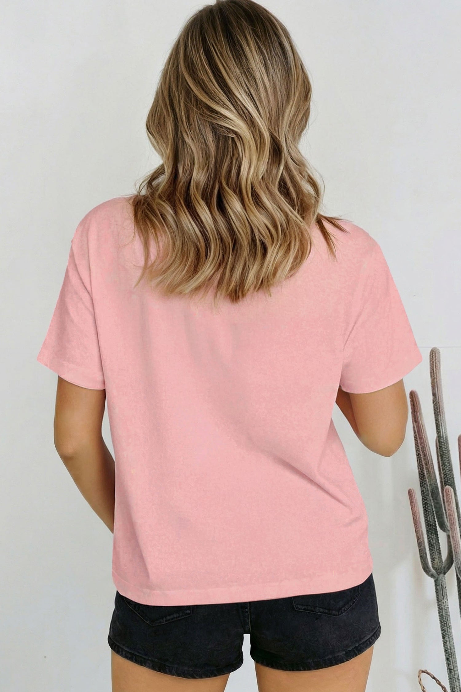 Oversized Solid Color High Neck Tee