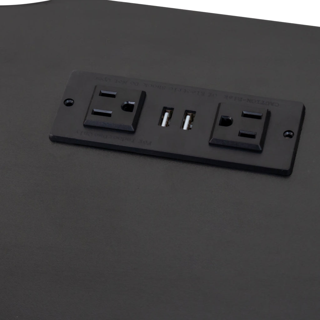 180 Wall Mounted Floating 80' TV Stand with 20 Color LEDs  and  Charging Station