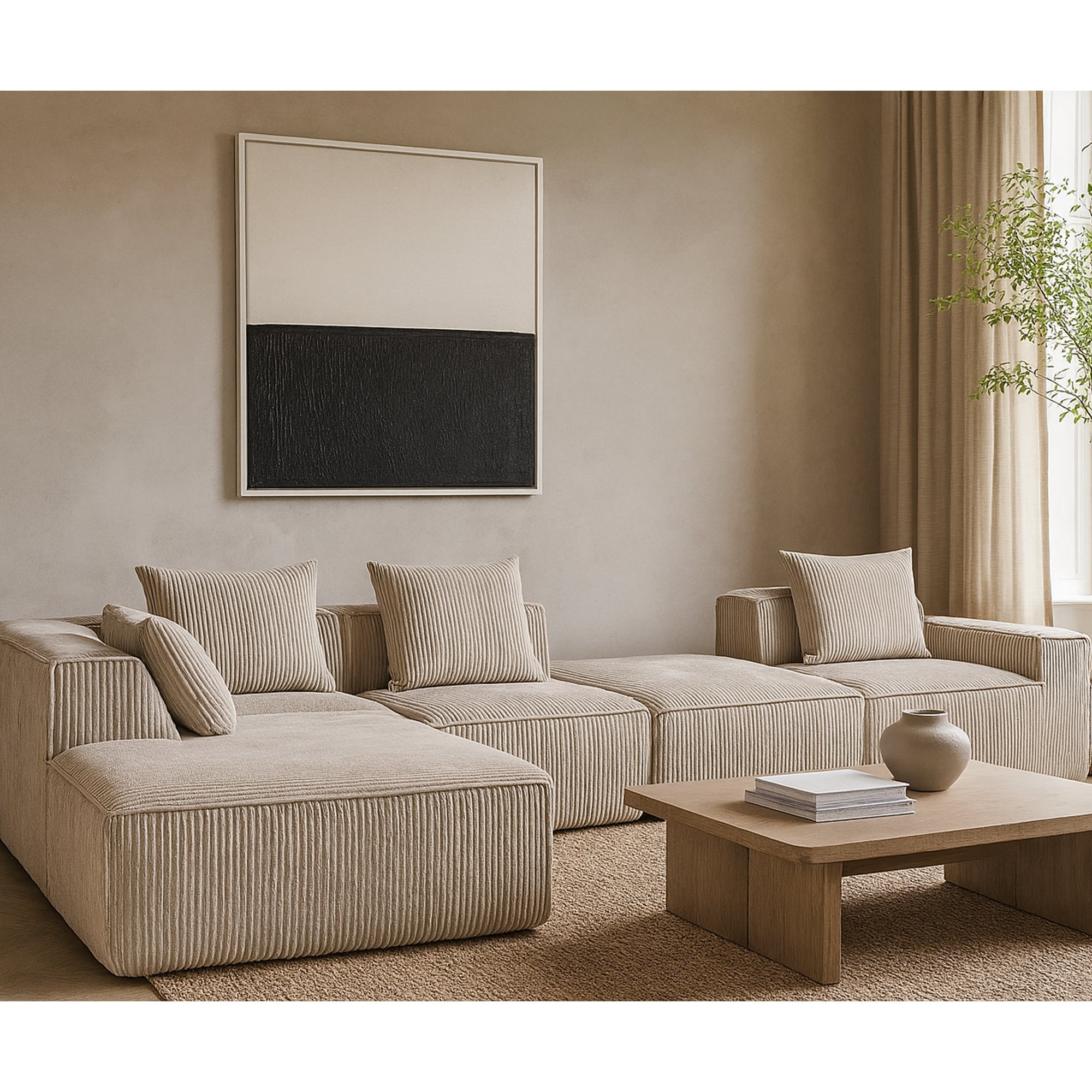 Multi person modular compression sofa that can be freely combined-33005-5