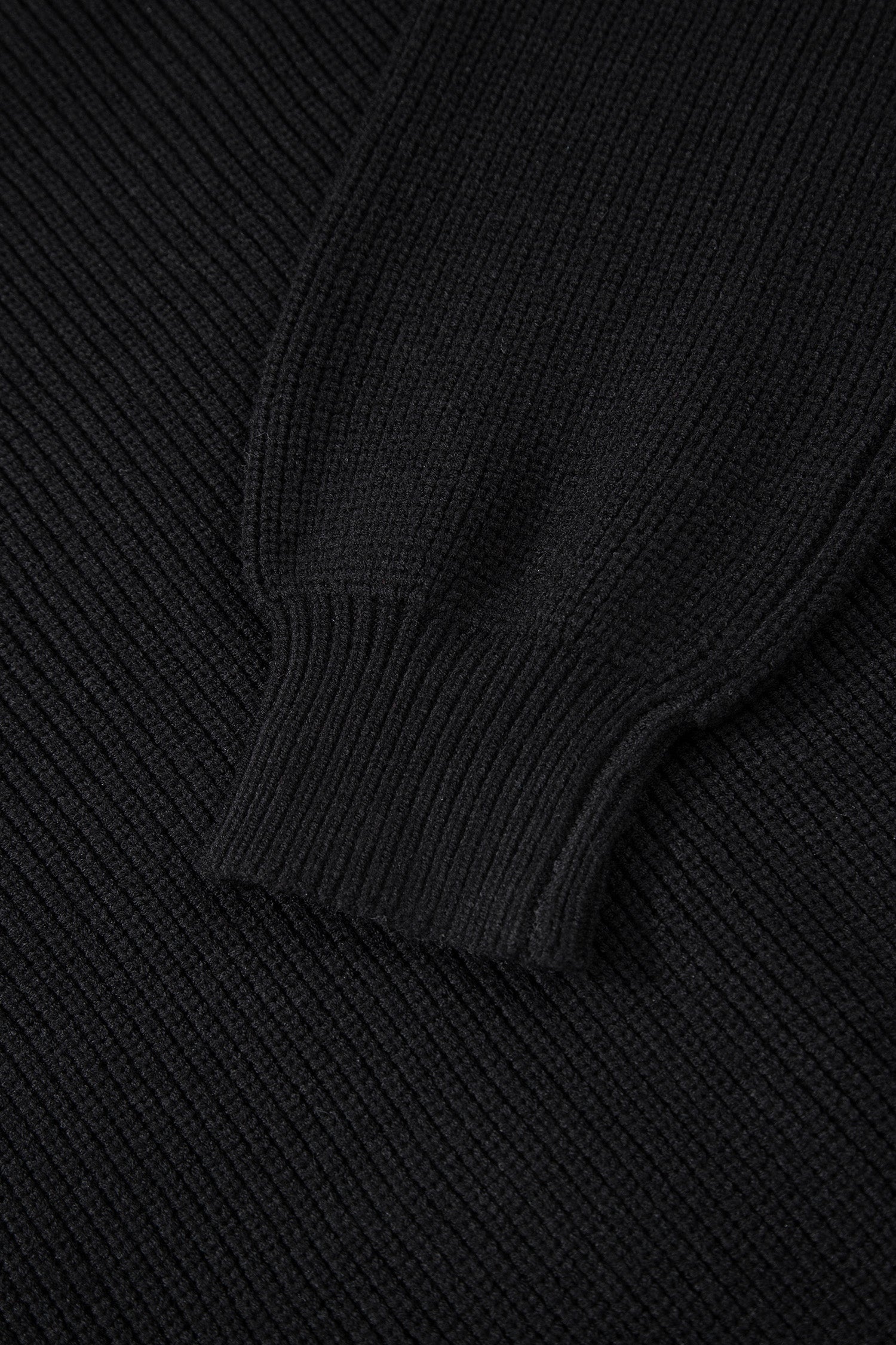 Ribbon Knot Backless Drop Shoulder Ribbed Sweater