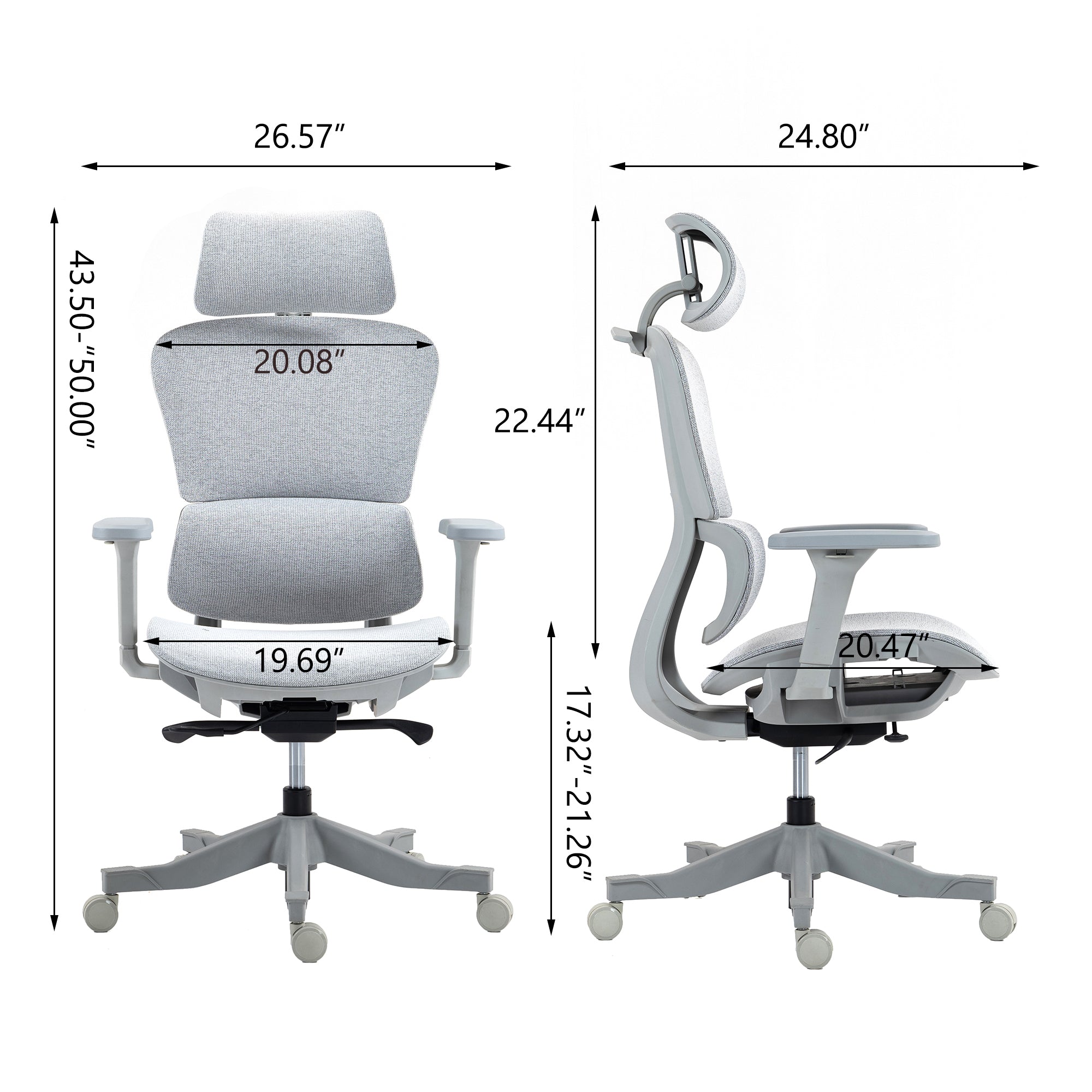 High Back Mesh Office Chair: 8365HP-GR