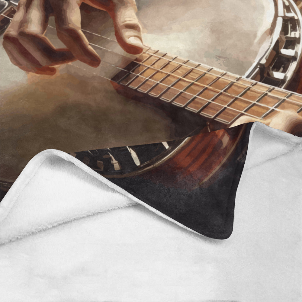 Bluegrass Banjo Ultra-Soft Micro Fleece Blanket 50" x 60" (Made in USA)
