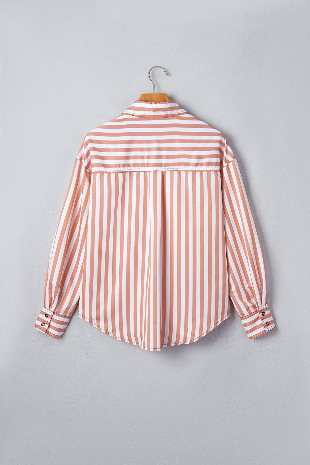 Western Stripe Button Down Long Sleeve Shirt