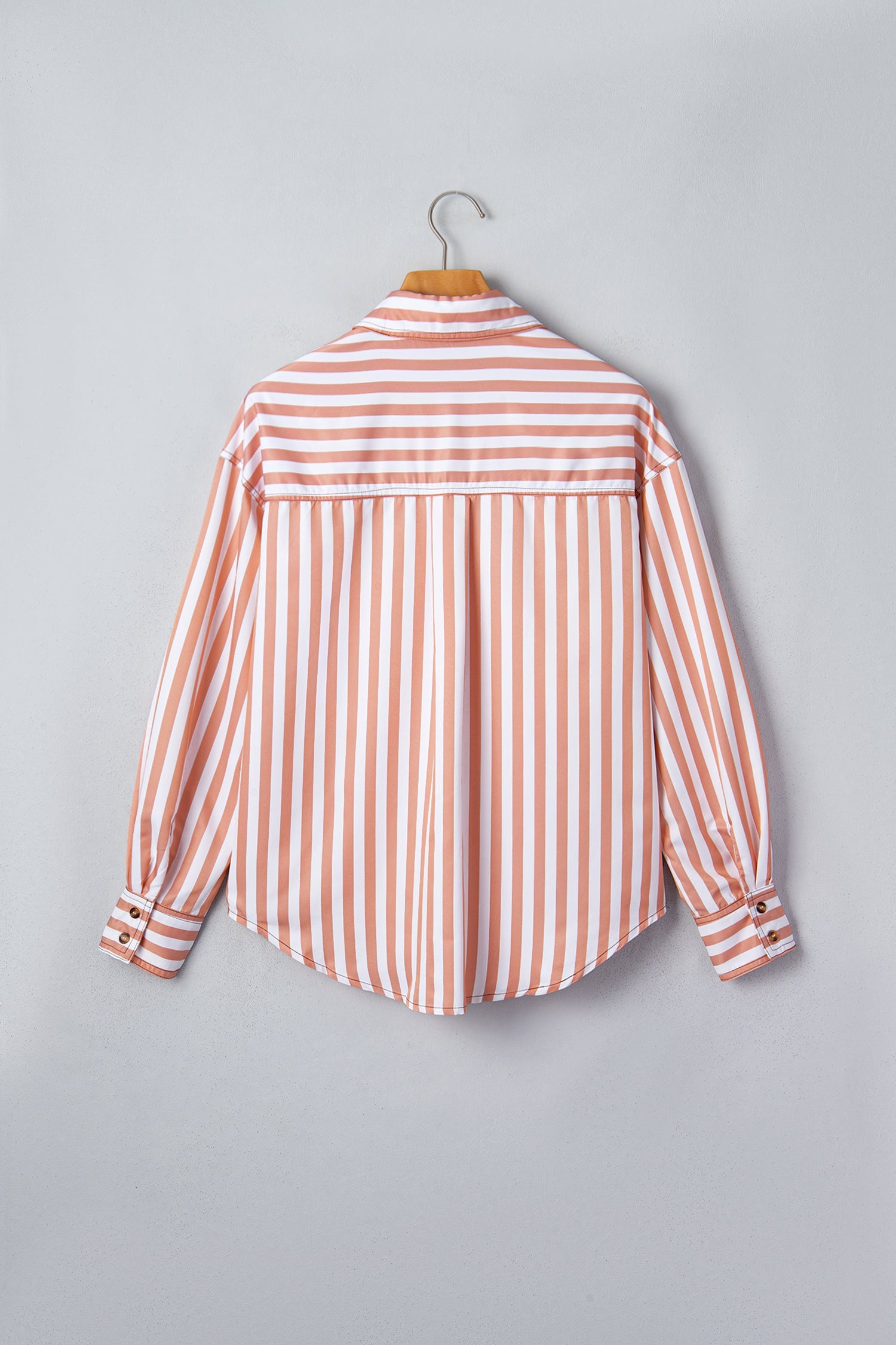 Western Stripe Button Down Long Sleeve Shirt