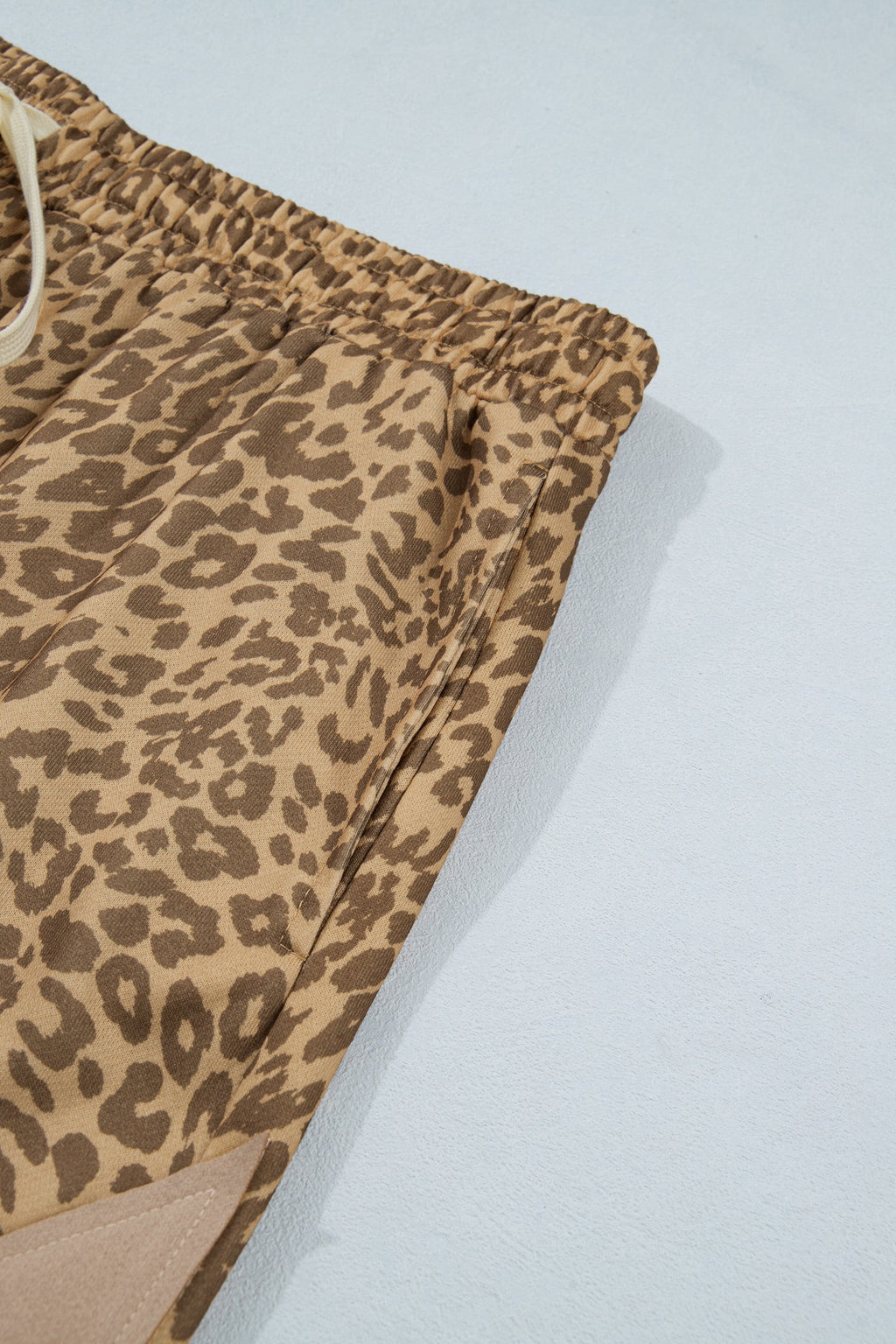 Plus Size Leopard Star Patch Jogger Pants