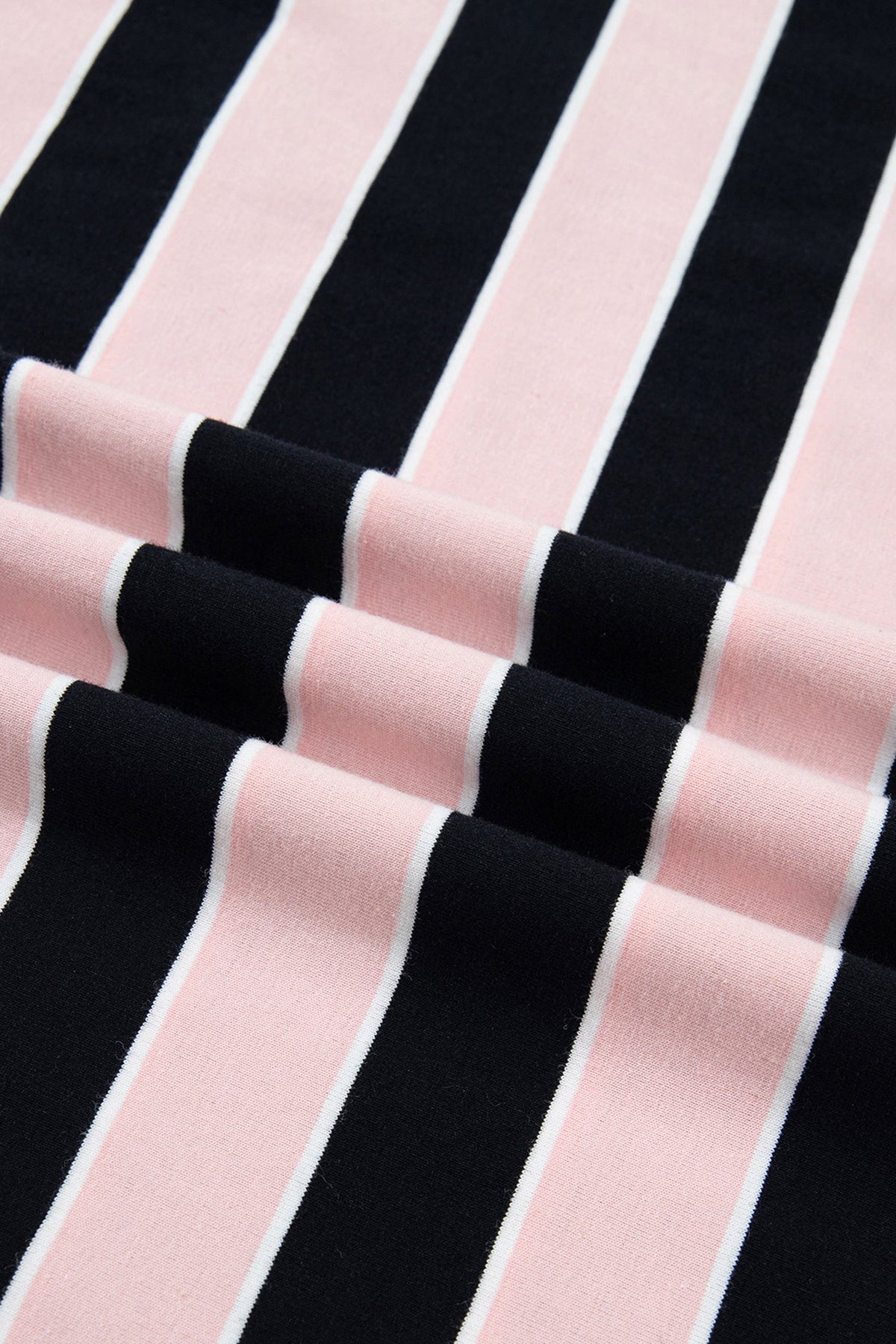 Stripe Oversized Long Sleeve Top & Shorts Set