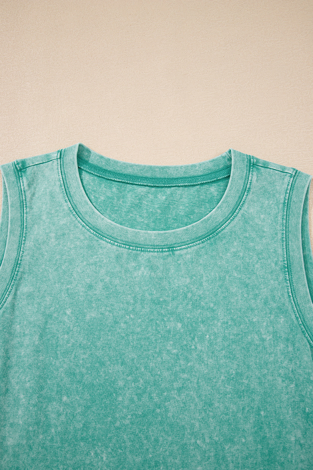 Mineral Wash Pocketed Tank Mini Dress