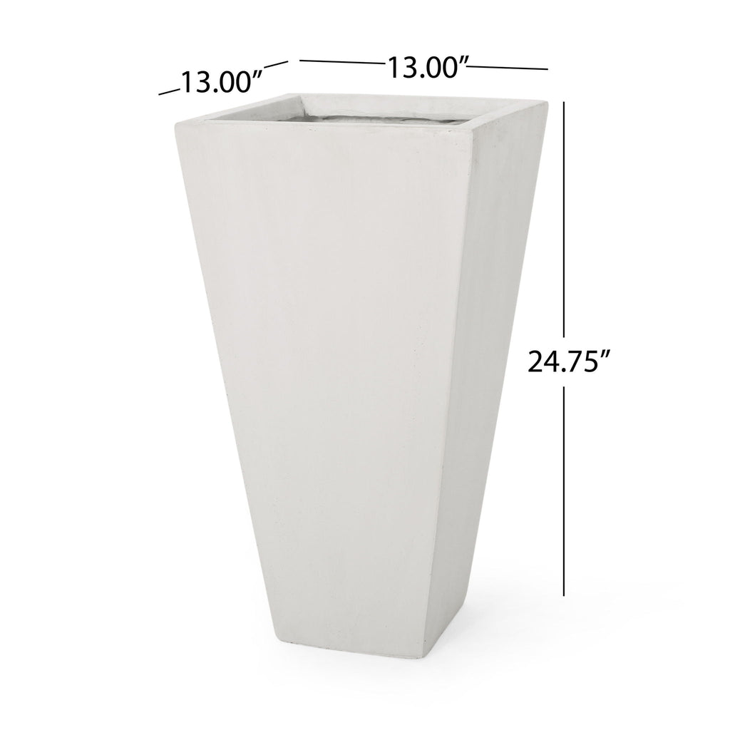Outdoor Modern Cast Stone Planter