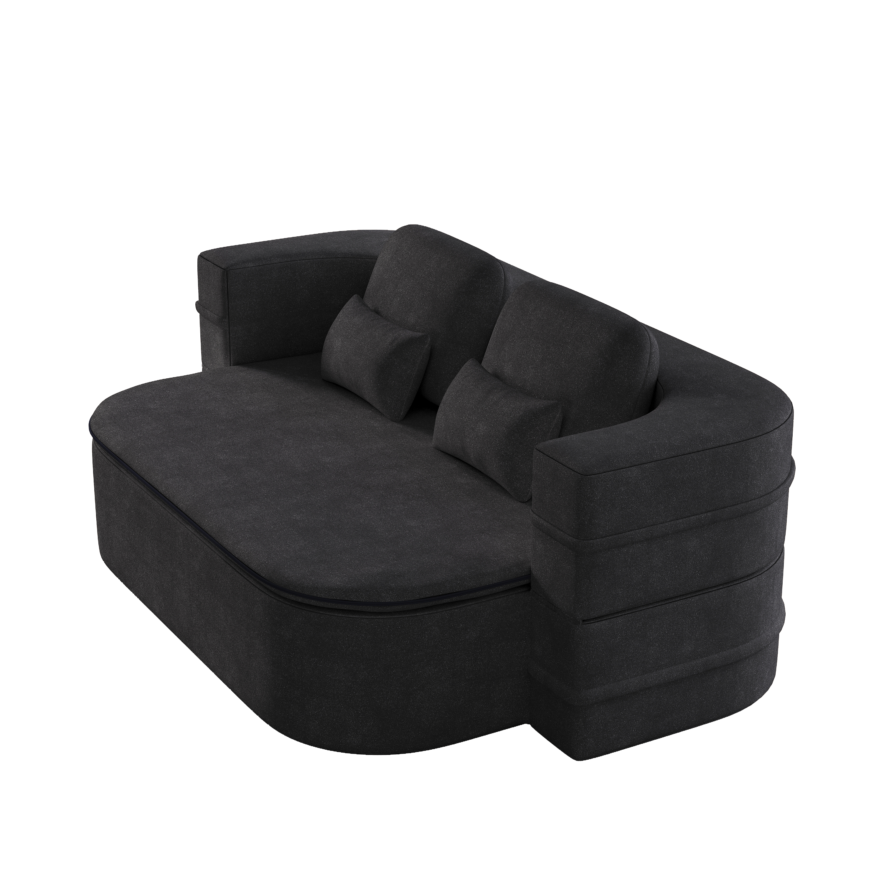 75''2-in-1 Foldable Sofa,Convertible Sleeper Foam Sofa Bed with Multi Functional Blanket, Chenille Floor folding sofa bed,  Floor Sofa Lounge Sofa for Living Room Bedroom Lounge Studio