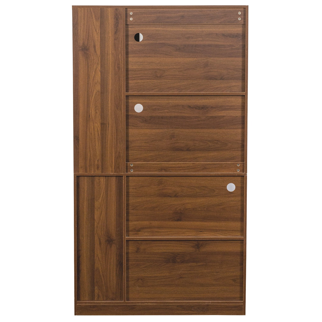 70.87' Tall Kitchen Pantry Cabinet with multi-functional pull-out multi-tier storage shelf,  4-Tier side Shelf, 2 Drawers,with Glass Door,Freestanding Food Hutch with Microwave Stand for Dining Room