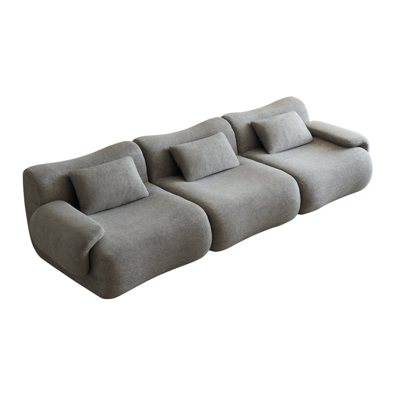 Modular Sectional Sofa, Compressed Sectional Sofa Modern Minimalist Style Couch, Bedroom, Comfy Compressed Sofa Couch Space-Efficient Light Gray