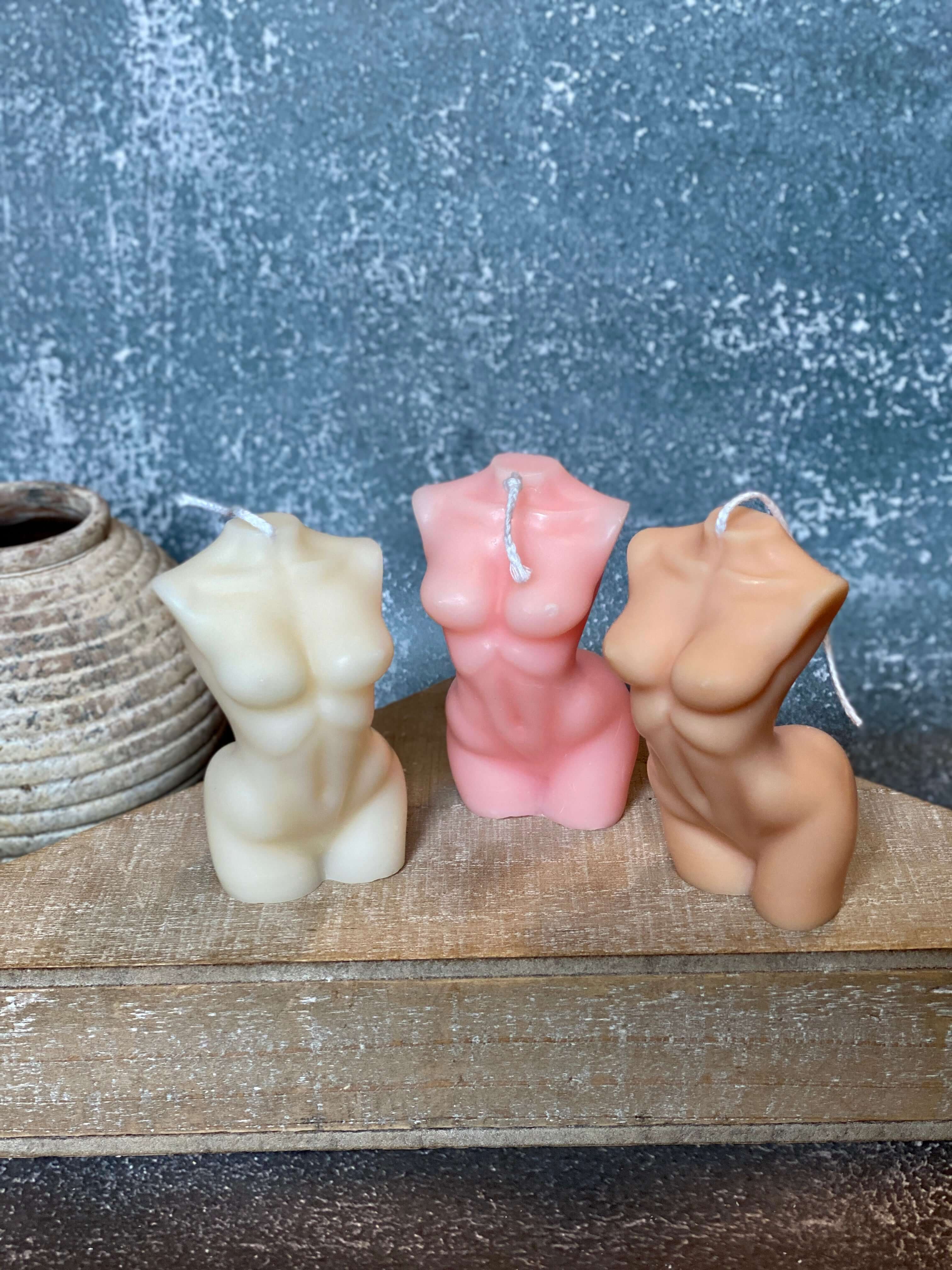 Female Body Candle - Artistic Soy Wax Scented Candle for Elegant Home Decor