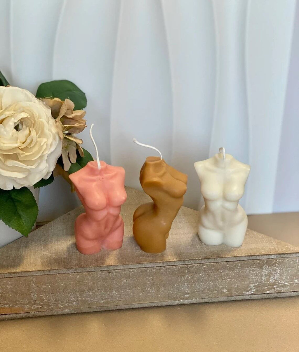 Female Body Candle - Artistic Soy Wax Scented Candle for Elegant Home Decor