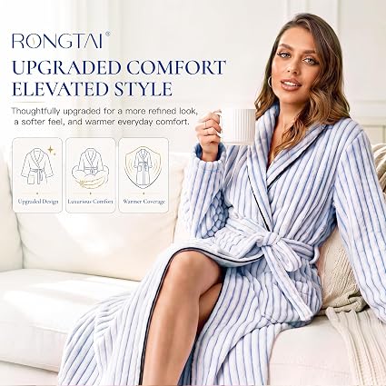 Women's Cozy Luxury Long Soft Bathrobe