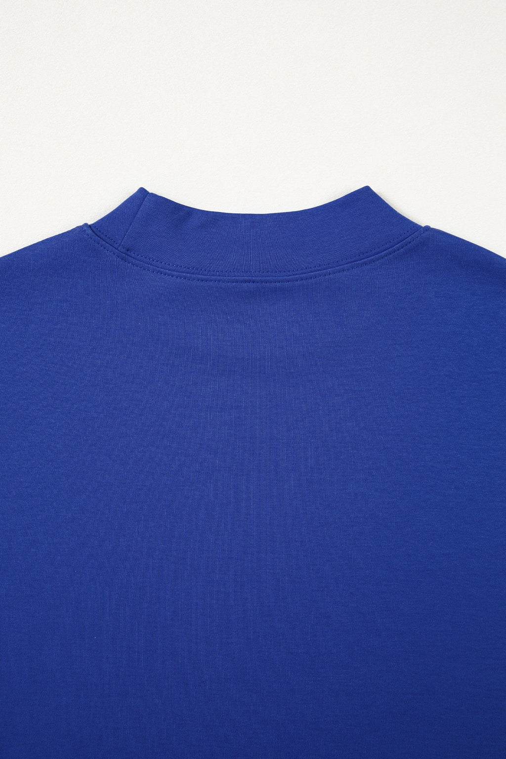 Oversized Solid Color High Neck Tee