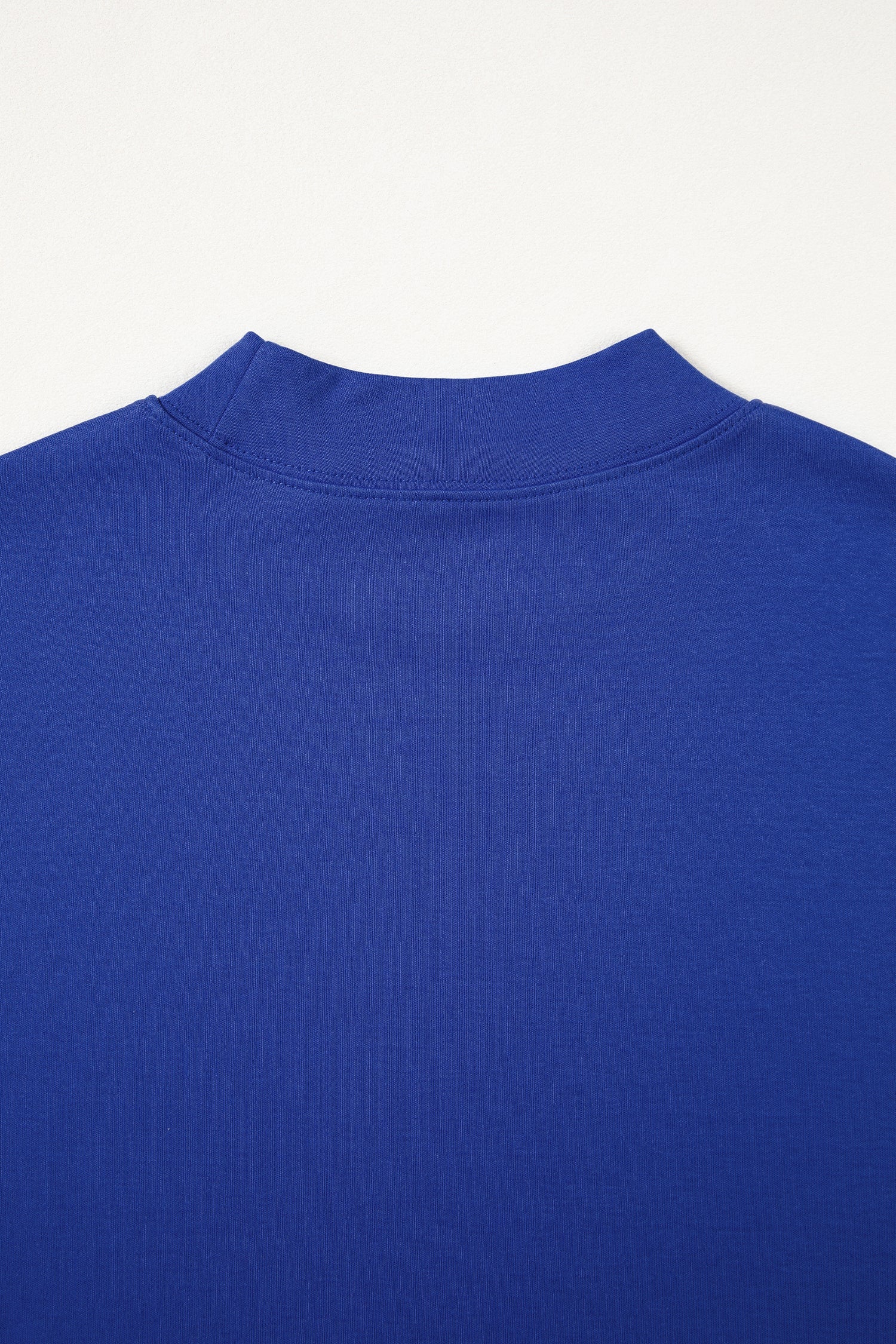 Oversized Solid Color High Neck Tee