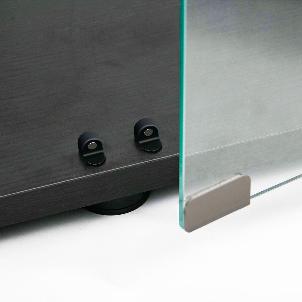 Tempered glass display cabinet,liquorcabinet,storagecabinet,filecabinet,with paipai lights,with locks,bottom equipped with adjustable feet,suitable for uneven,living room bedroom,corridor,office,black