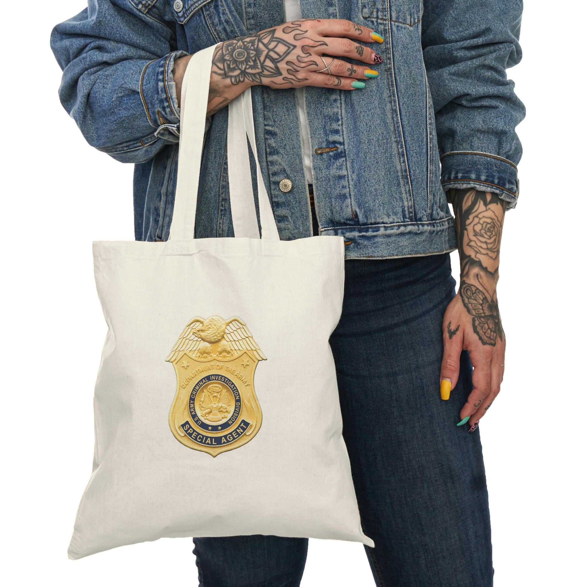 Army CID Badge and Seal Natural Tote Bag