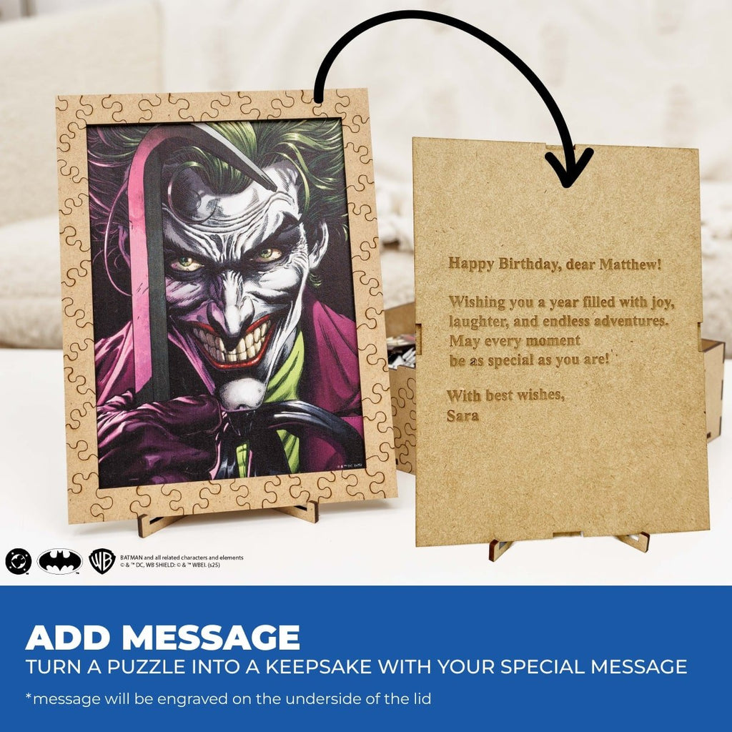 Figured Wooden Puzzle Batman™ - Joker: Smile of Chaos